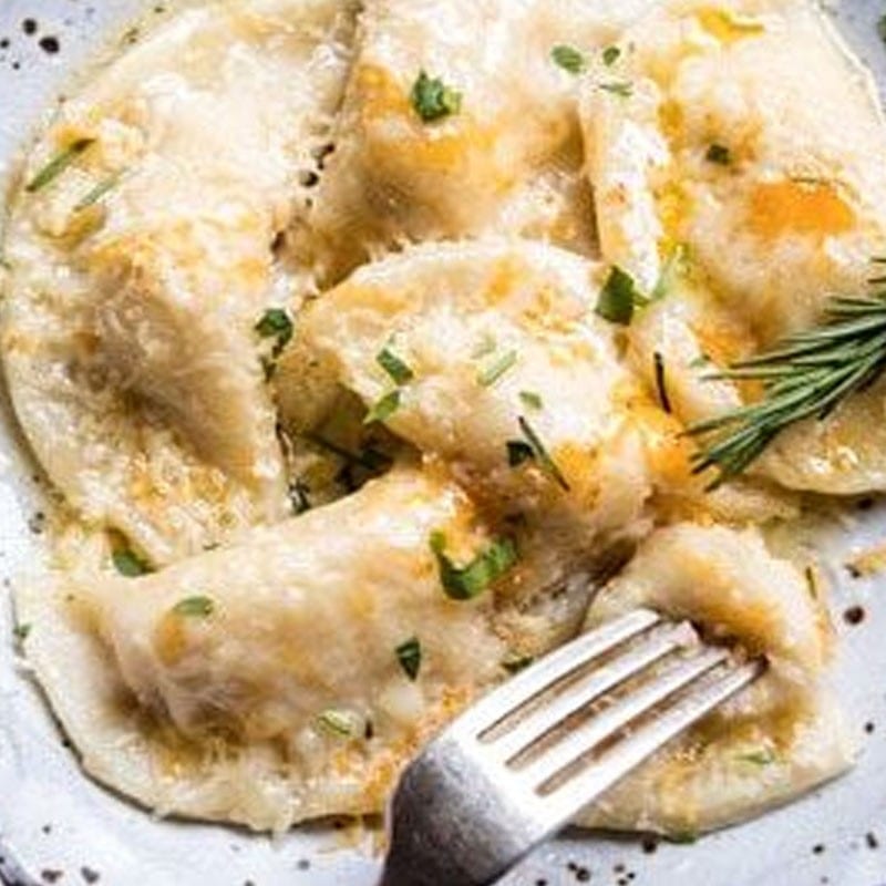 Potato & Cheese Pierogies.