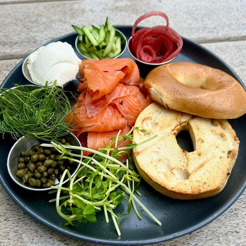 Smoked Salmon Bagel.