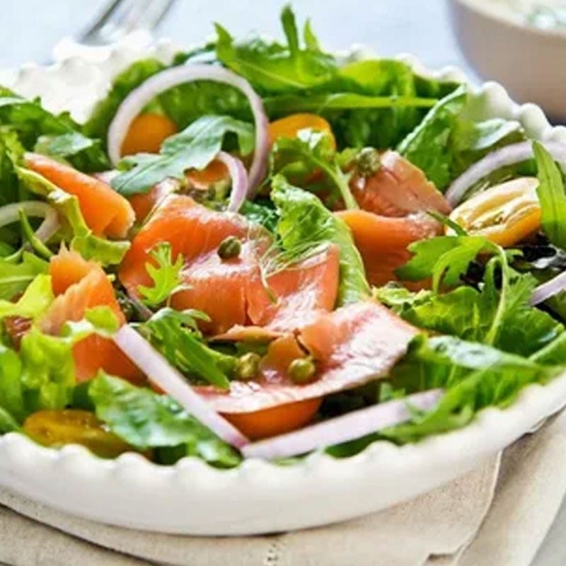Smoked Salmon Salad.