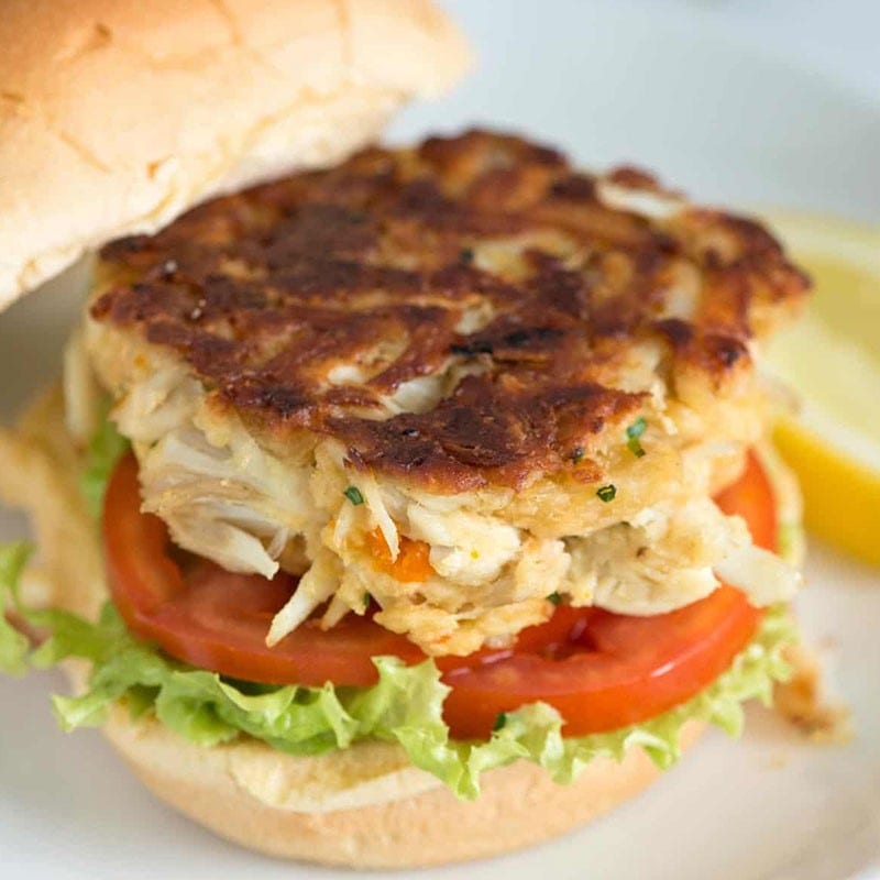 Crab Cake Sandwich.