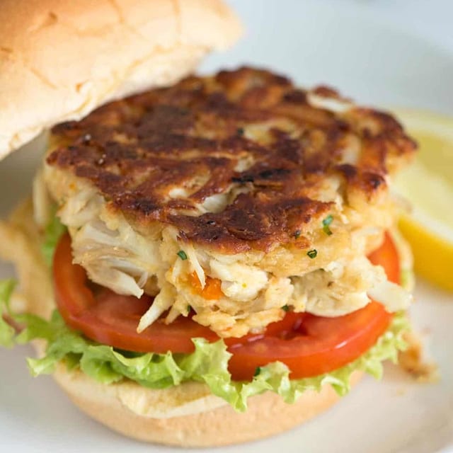 Crab Cake Sandwich.