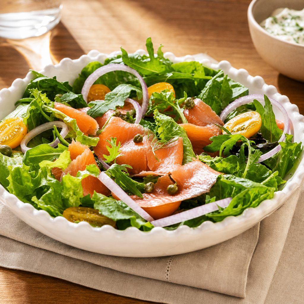 Smoked Salmon Salad.