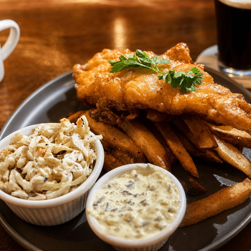 Fish and Chips.