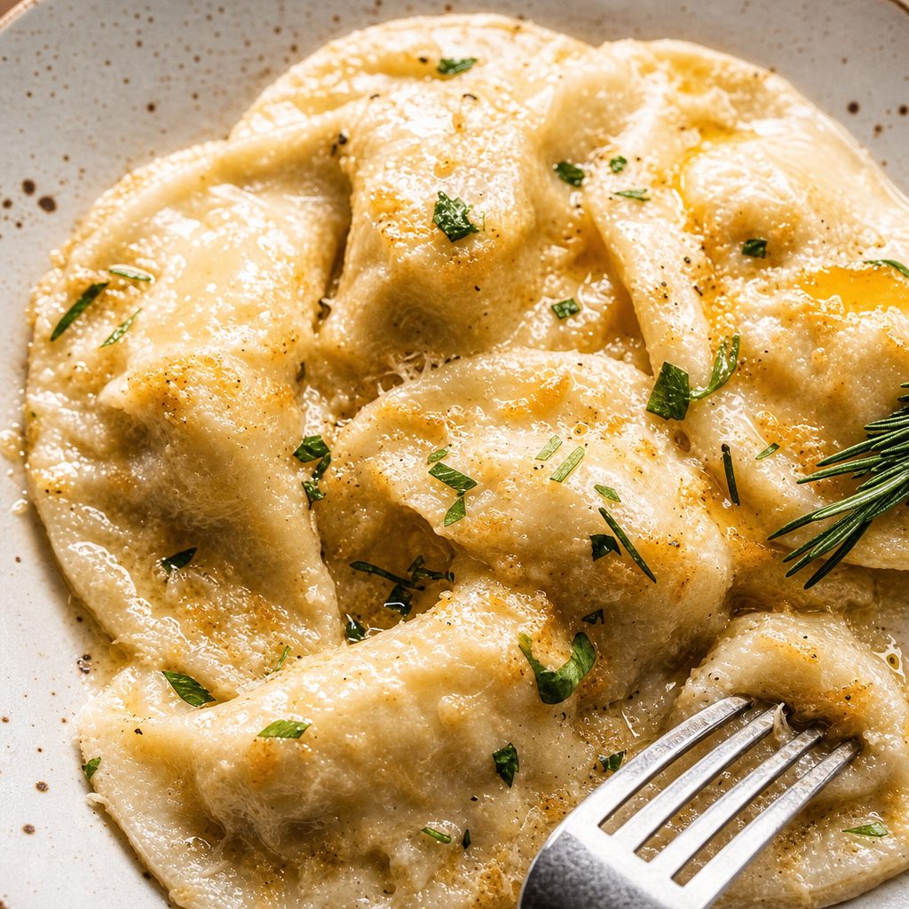 Potato & Cheese Pierogies.