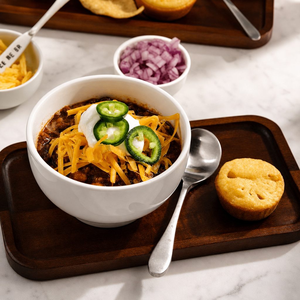 Hearty Chili Soup.