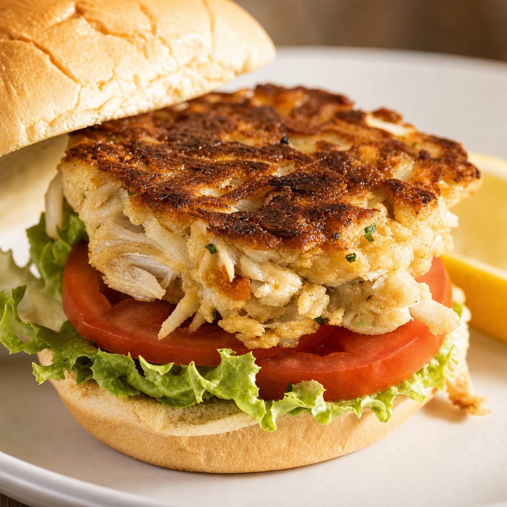 Crab Cake Sandwich.