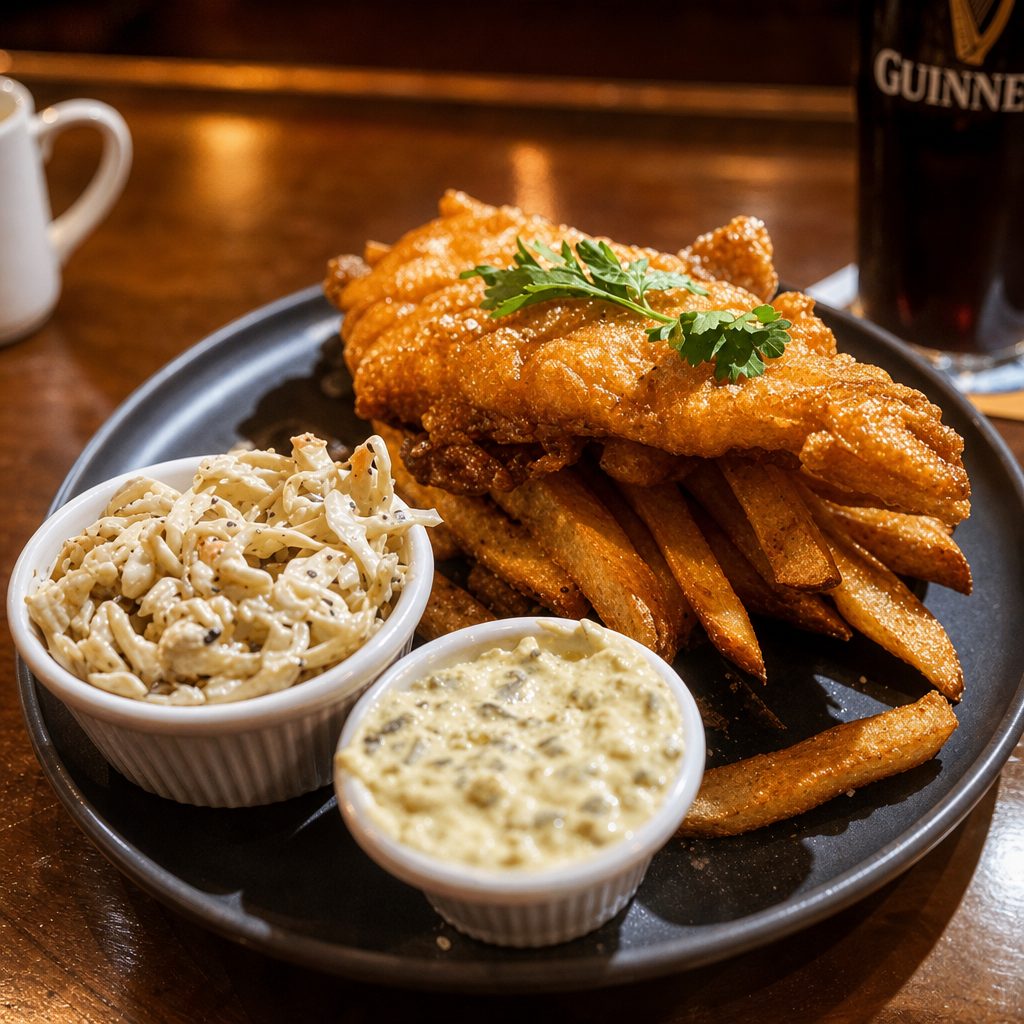 Fish and Chips.